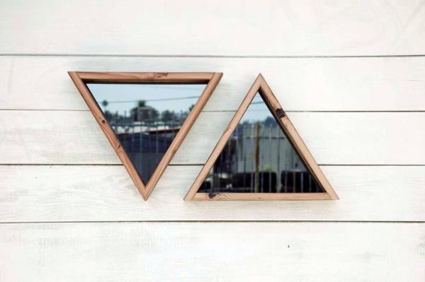 Triangular windows darken - window blinds or window films apply