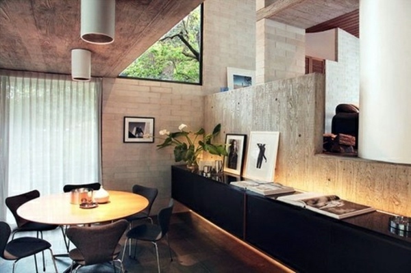Triangular windows darken - window blinds or window films apply