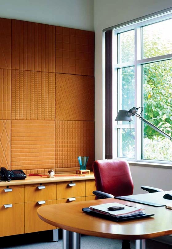 Leather fabric for interior design of Spinneybeck