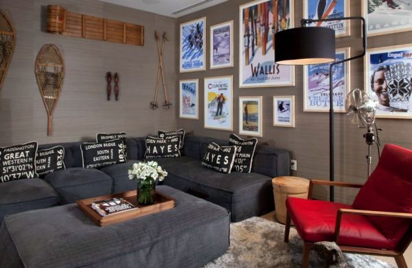 30 ideas for decorating wall with posters: a vintage atmosphere in modern interior design