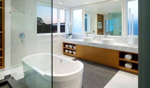 Original décor ideas in the bathroom - how to keep your towels with style