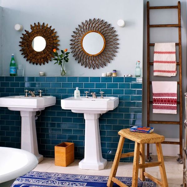 Fliesen - Original décor ideas in the bathroom - how to keep your towels with style