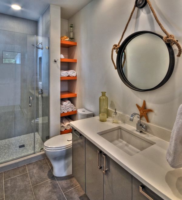 Original décor ideas in the bathroom - how to keep your towels with style