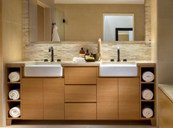 Original décor ideas in the bathroom - how to keep your towels with style