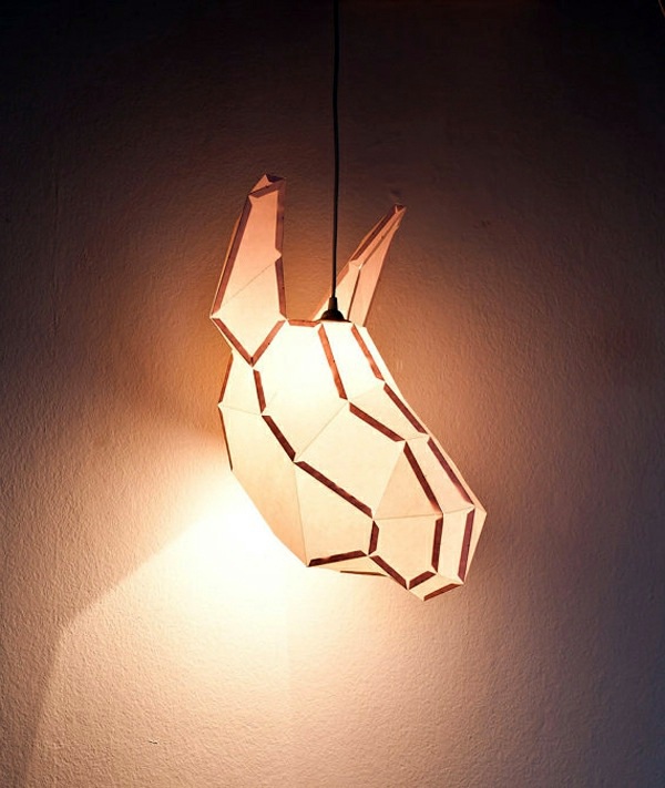 Original lampshade design in animal form