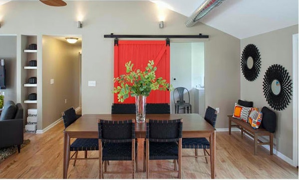 15 gorgeous dining room in red, white and black