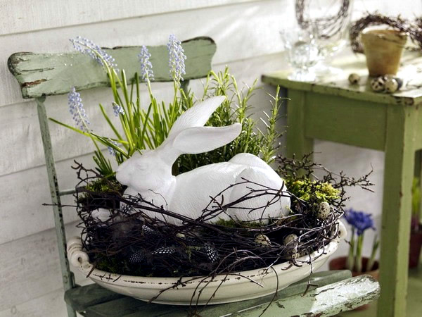 Craft ideas with Easter bunnies for home and garden Craft ideas with Easter bunnies for home and garden
