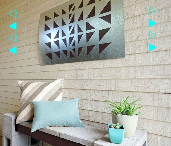 Wandgestaltung - Outdoor wall decoration do it yourself - DIY Projects geometric