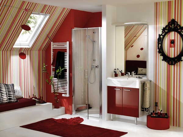 Modern red means - enjoy an energetic atmosphere