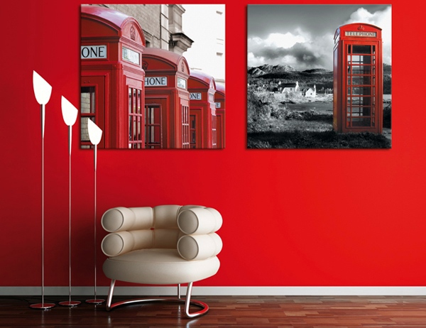 Modern red means - enjoy an energetic atmosphere