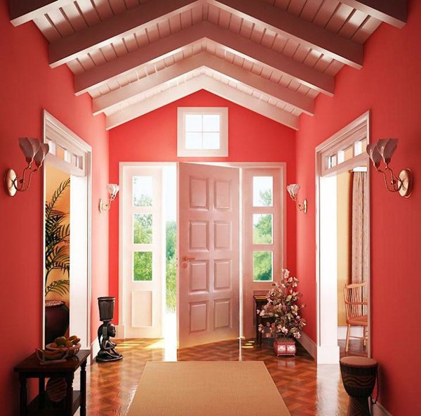 Modern red means - enjoy an energetic atmosphere
