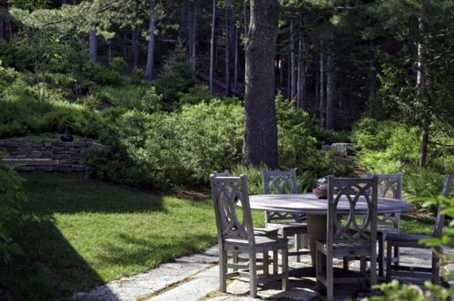 Landscape architecture and design with sustainably harvested timber from Maine