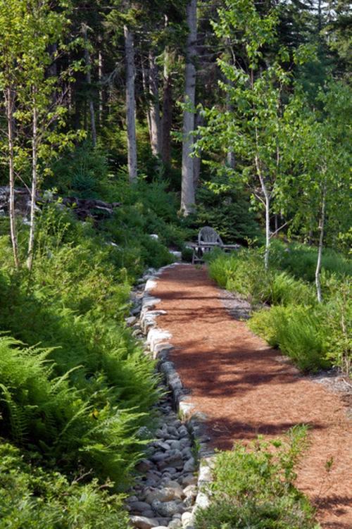 Landscape architecture and design with sustainably harvested timber from Maine