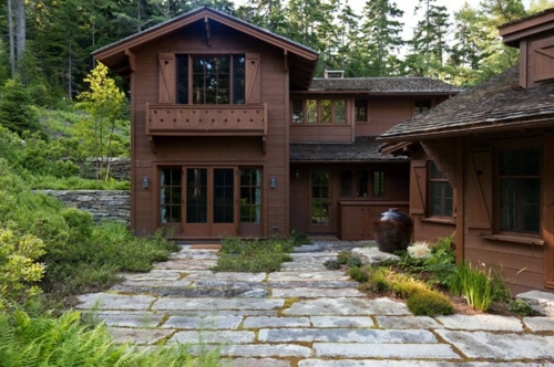 Landscape architecture and design with sustainably harvested timber from Maine