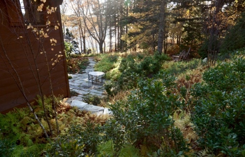 Landscape architecture and design with sustainably harvested timber from Maine