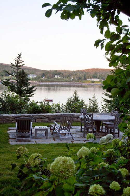 Landscape architecture and design with sustainably harvested timber from Maine