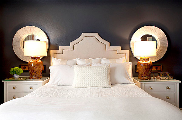 Wall colors in the bedroom, jump immediately apparent