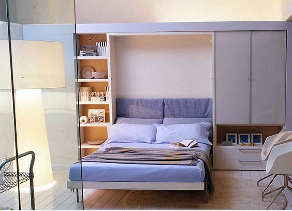 Wall Cabinet With Folding Bed Living Ideas For Practical Wall