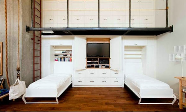 Wall Cabinet With Folding Bed Living Ideas For Practical Wall