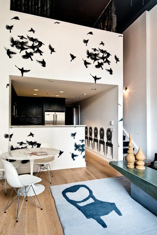 Black kitchen furniture and fancy details for your inspiration