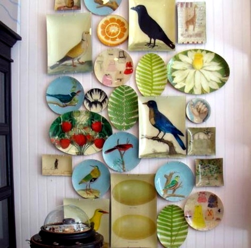 11 original collages - beautiful and interesting wall plate