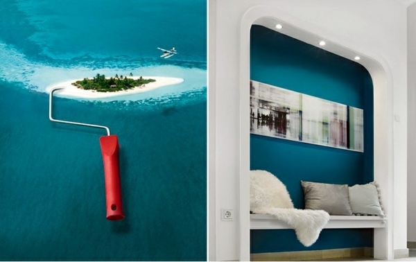 Wall color lagoon - you feel the sea breeze and the home