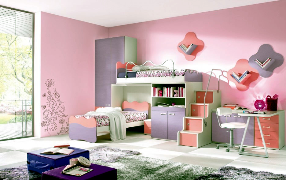 Complete Nursery Furniture A girl's room in pink and white Complete Nursery Furniture A girl's room in pink and white