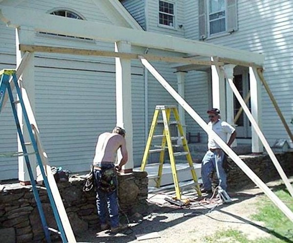 Terrace Renovation Diary: New York -Steinterrasse with porch