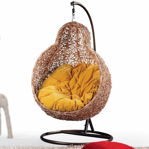 Rattanmöbel - 50 basket hanging chair - cool interior design ideas for hanging chair with frame Rattanmöbel - 50 basket hanging chair - cool interior design ideas for hanging chair with frame