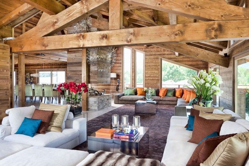 Luxury mountain chalet in the French Alps