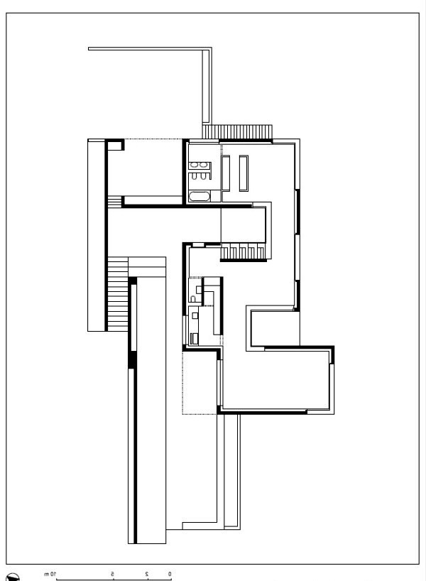 Modern House with Minimalist Design on a slope - Villa K Modern House with Minimalist Design on a slope - Villa K