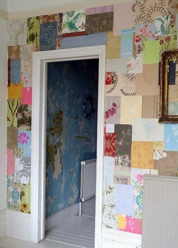 35 great ideas for patchwork wall decoration