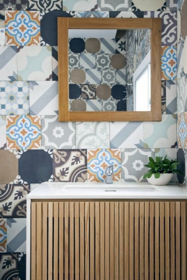 35 great ideas for patchwork wall decoration