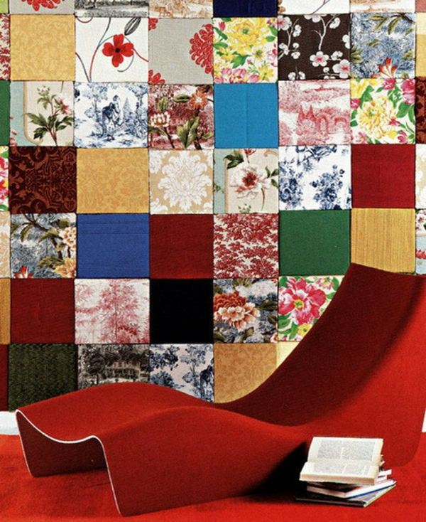 35 great ideas for patchwork wall decoration