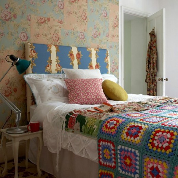 35 great ideas for patchwork wall decoration
