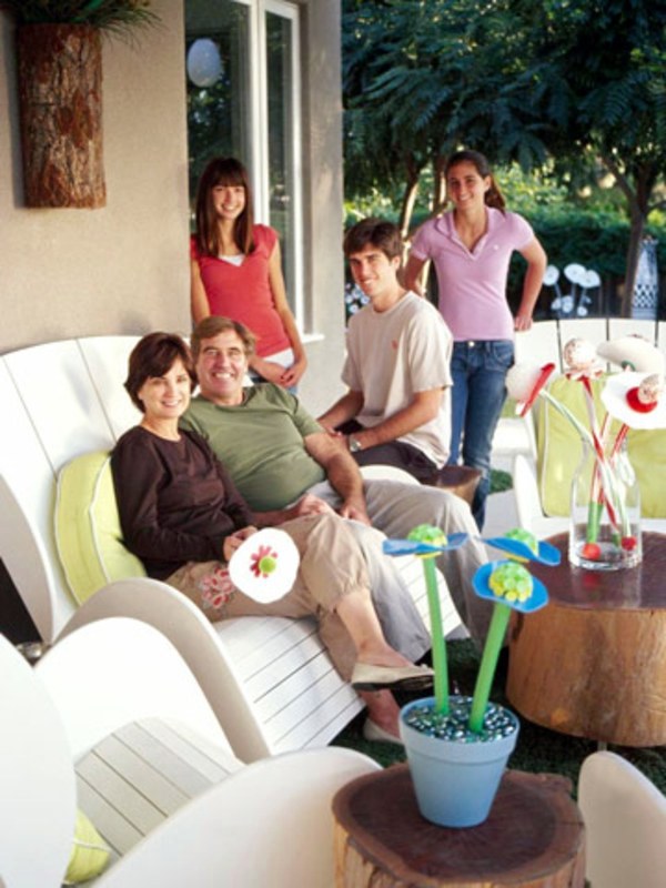 Gartendeko ideas from inexpensive plastics and materials