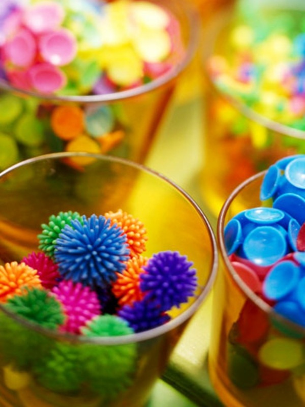 Gartendeko ideas from inexpensive plastics and materials