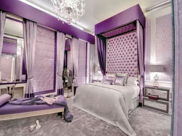 Luxury purple bedroom Luxury purple bedroom