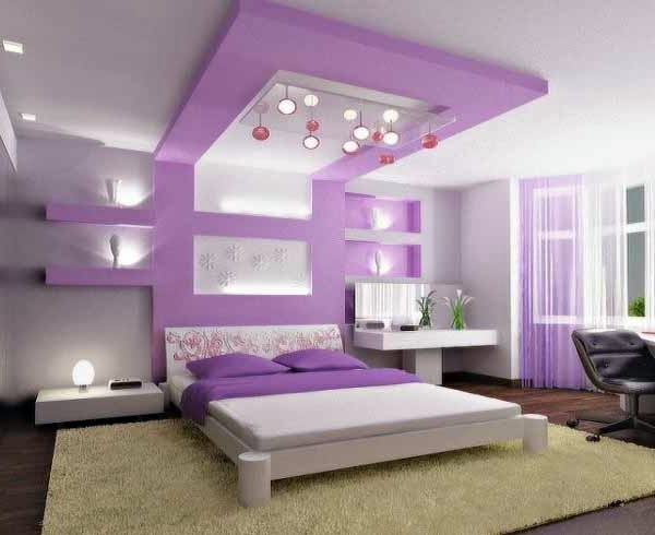 Luxury purple bedroom