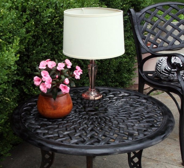 Beautiful table lamp yourself make - Brighten your night outdoors! Beautiful table lamp yourself make - Brighten your night outdoors!