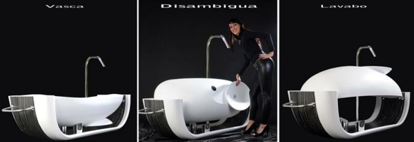 Designer bath - unique concept of DiciannoveDieciDesign