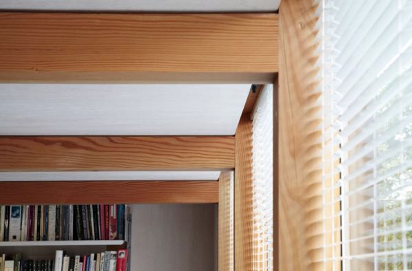 Cube Garden House serves as a home library
