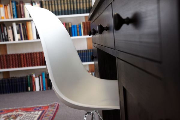Cube Garden House serves as a home library