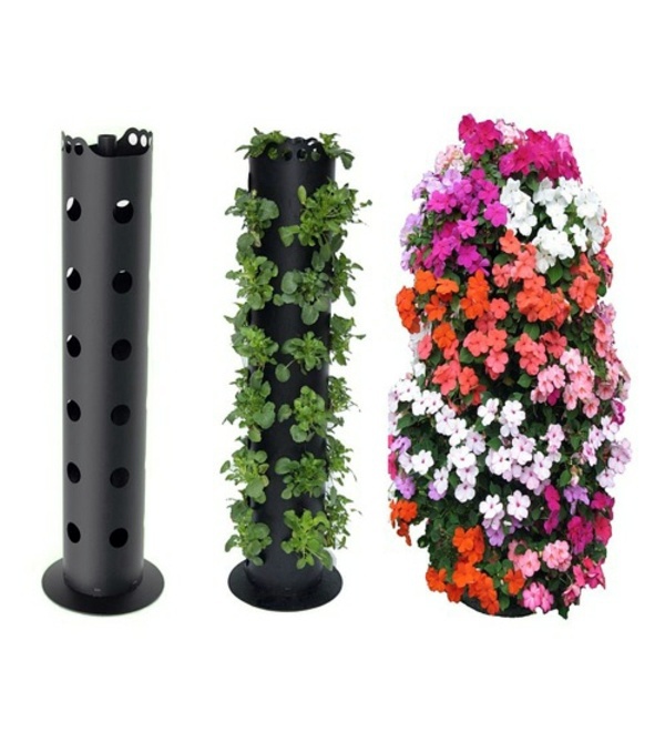 Cool flower towers - the absolute flowery garden design