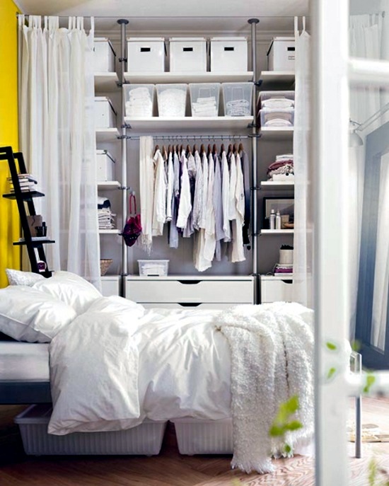 Sophisticated storage ideas in the bedroom