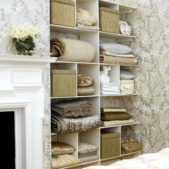 Sophisticated storage ideas in the bedroom