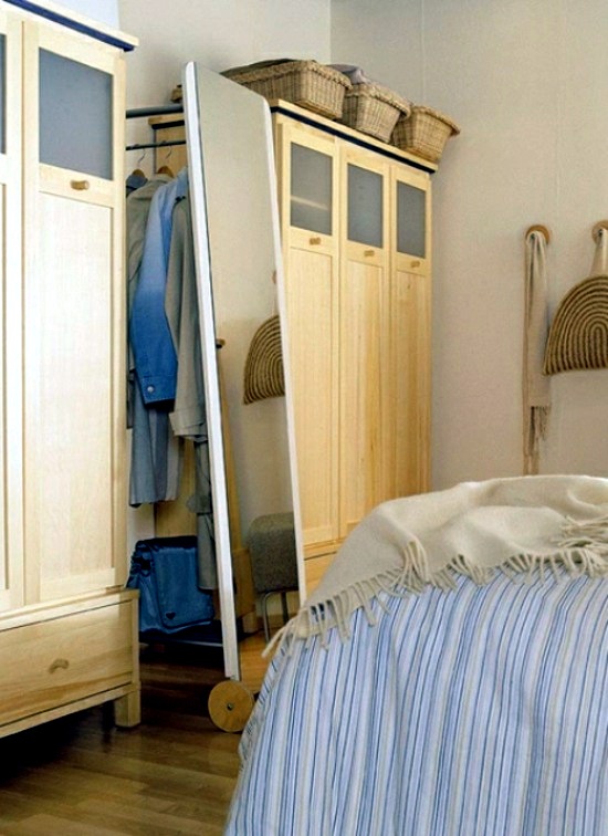 Sophisticated storage ideas in the bedroom