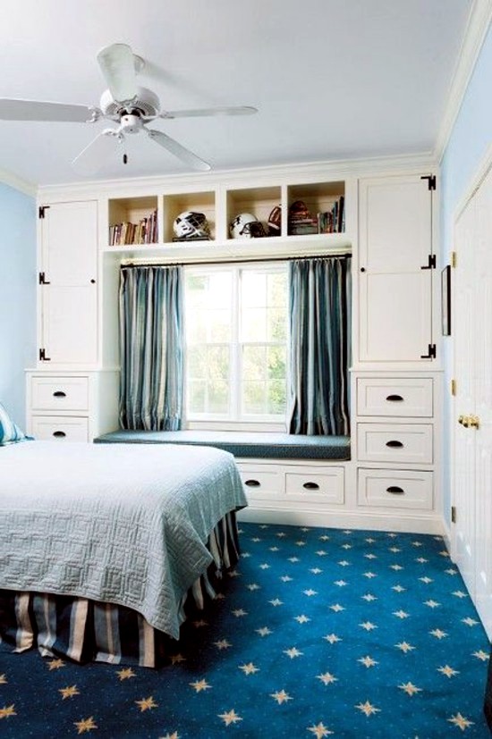 Sophisticated storage ideas in the bedroom