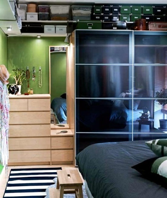 Sophisticated storage ideas in the bedroom