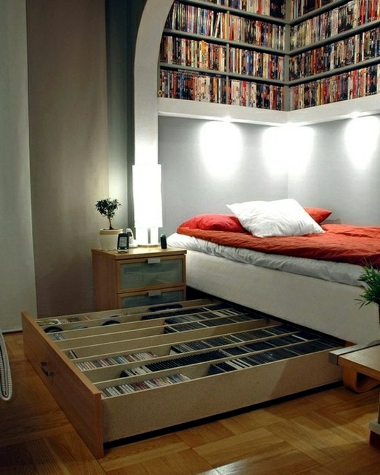 Sophisticated storage ideas in the bedroom
